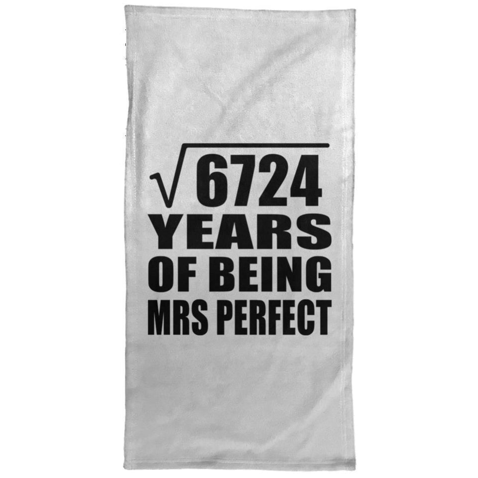 82nd Anniversary Square Root of 6724 Years of Mrs Perfect - Hand Towel