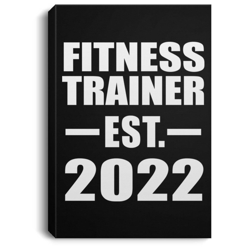 Fitness Trainer Established EST. 2022 - Canvas Portrait