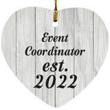 Event Coordinator Established Est. 2022 - Heart Ornament F