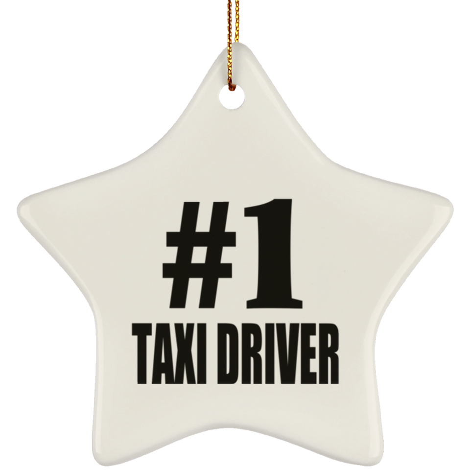 Number One #1 Taxi Driver - Star Ornament