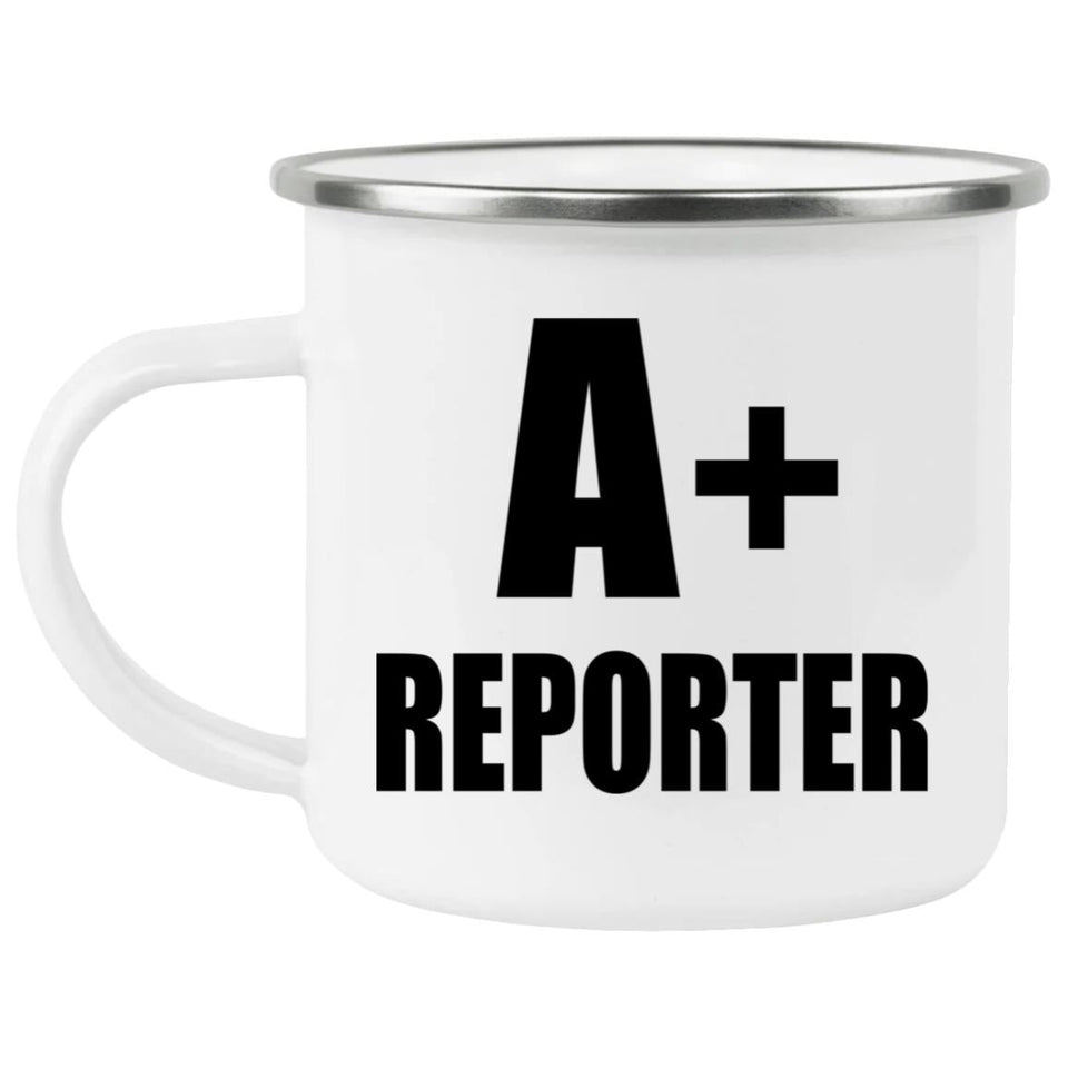 A+ Reporter - 12oz Camping Mug