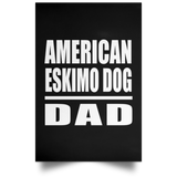 American Eskimo Dog Dad - Poster Portrait