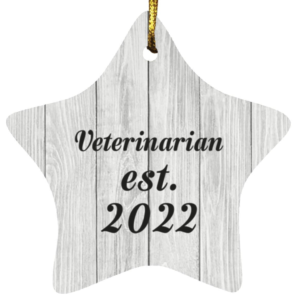 Veterinarian Established Est. 2022 - Star Ornament F