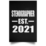 Stenographer Established EST. 2021 - Poster Portrait