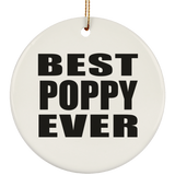 Best Poppy Ever - Circle Ornament