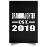 Granddaughter Established EST. 2019 - Poster Portrait