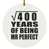 20th Anniversary Square Root of 400 Years of Mr Perfect - Circle Ornament