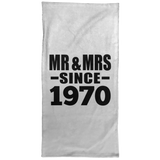 54th Anniversary Mr & Mrs Since 1970 - Hand Towel