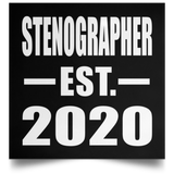 Stenographer Established EST. 2020 - Poster Square