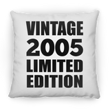 19th Birthday Vintage 2005 Limited Edition - Throw Pillow