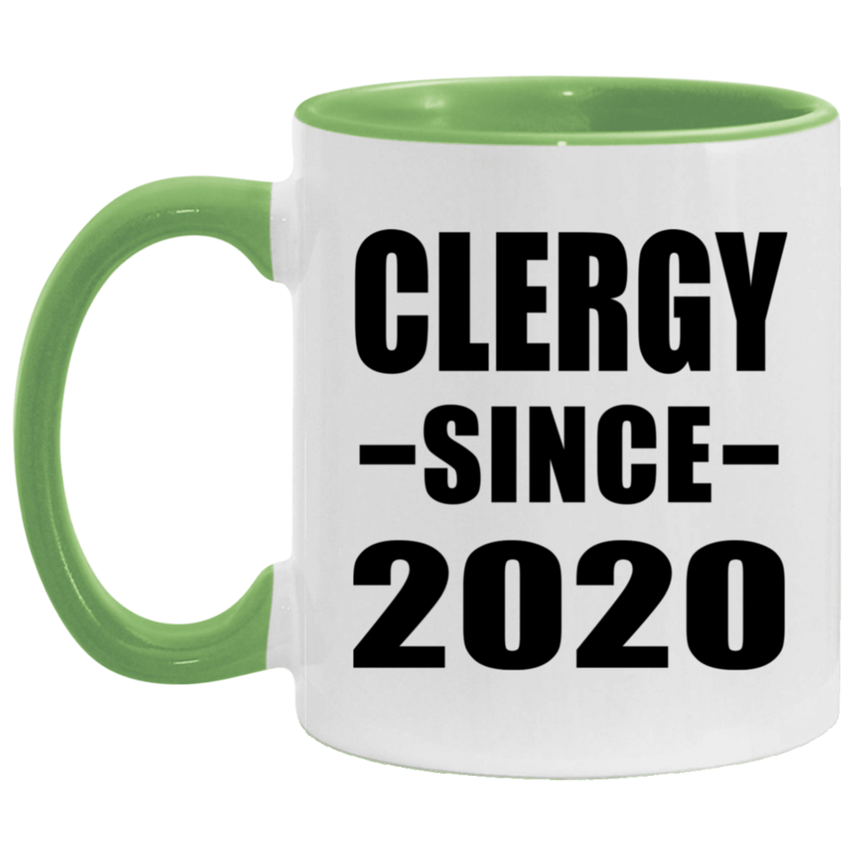 Clergy Since 2020 - 11oz Accent Mug Green