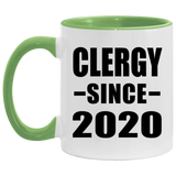 Clergy Since 2020 - 11oz Accent Mug Green