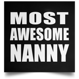 Most Awesome Nanny - Poster Square