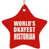 World's Okayest Historian - Star Ornament