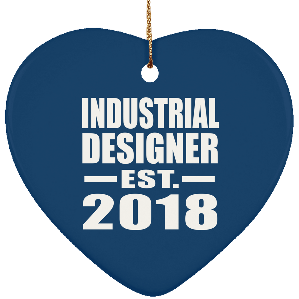 Industrial Designer Established EST. 2018 - Heart Ornament