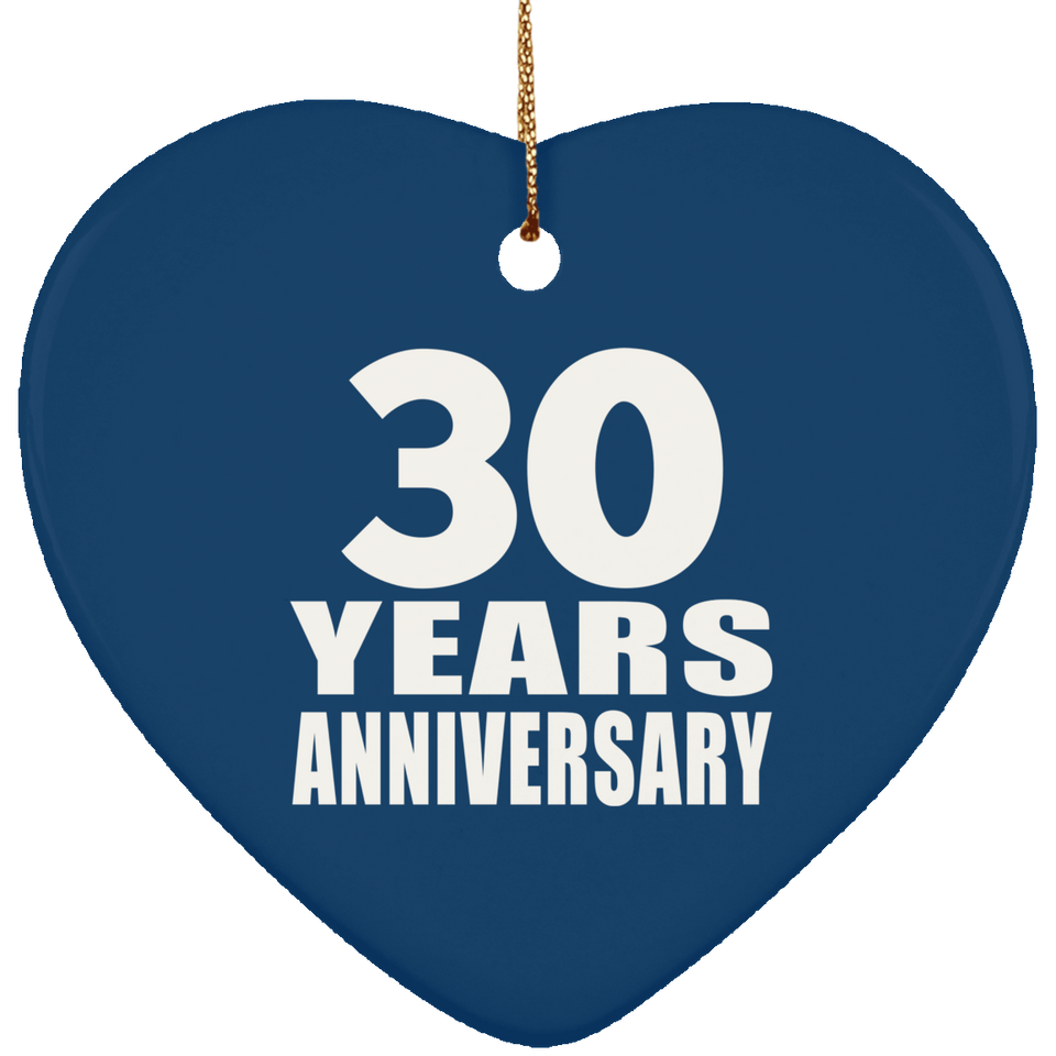 30th Anniversary 30 Years - Heart Ornament