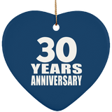 30th Anniversary 30 Years - Heart Ornament