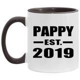 Pappy Established EST. 2019 - 11oz Accent Mug Black