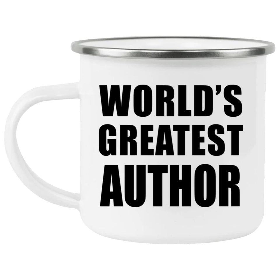 World's Greatest Author - 12oz Camping Mug