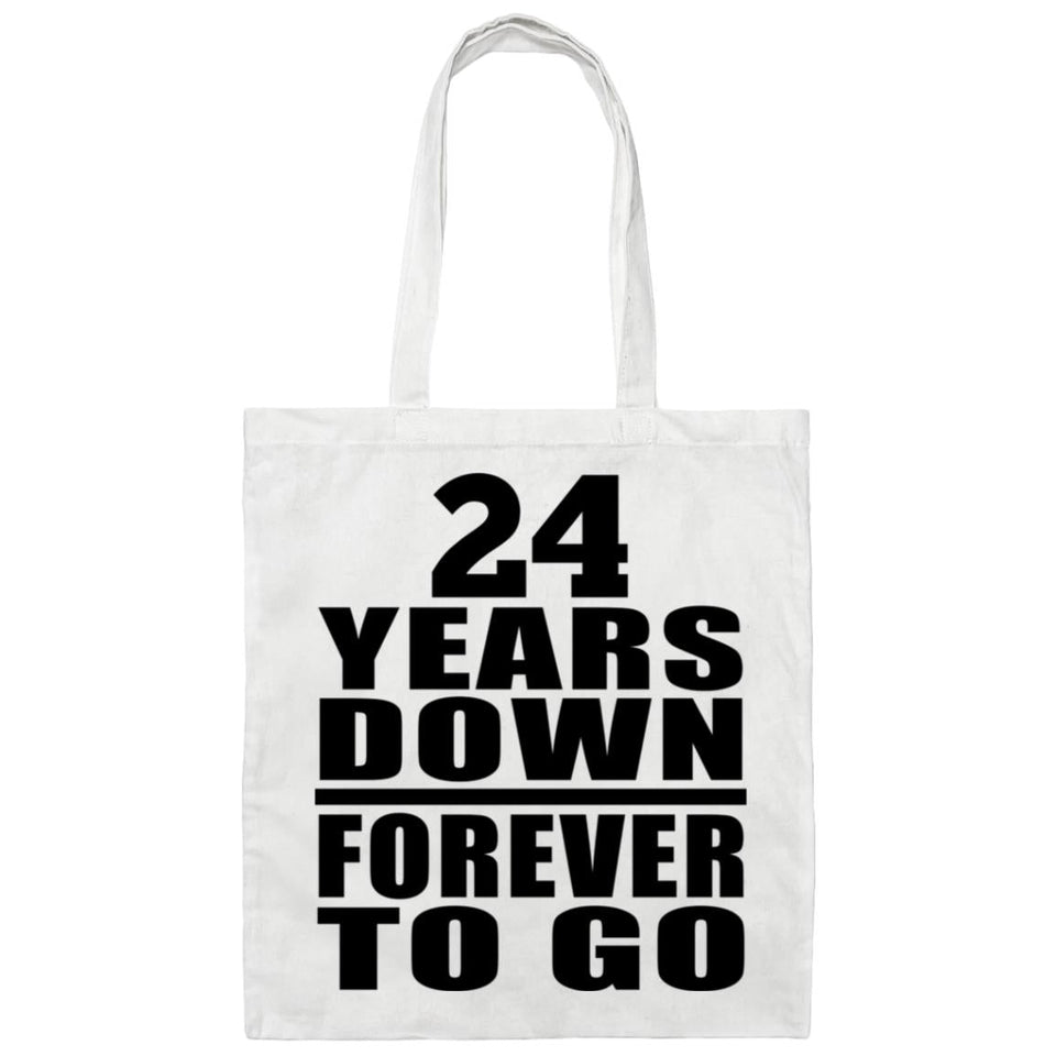 24th Anniversary 24 Years Down Forever to Go - Tote Bag White