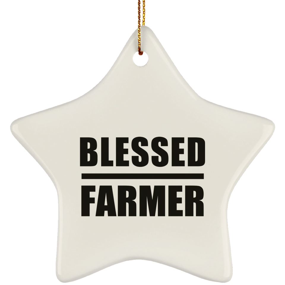 Blessed Farmer - Star Ornament