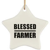Blessed Farmer - Star Ornament