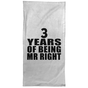 3rd Anniversary 3 Years Of Being Mr Right - Hand Towel