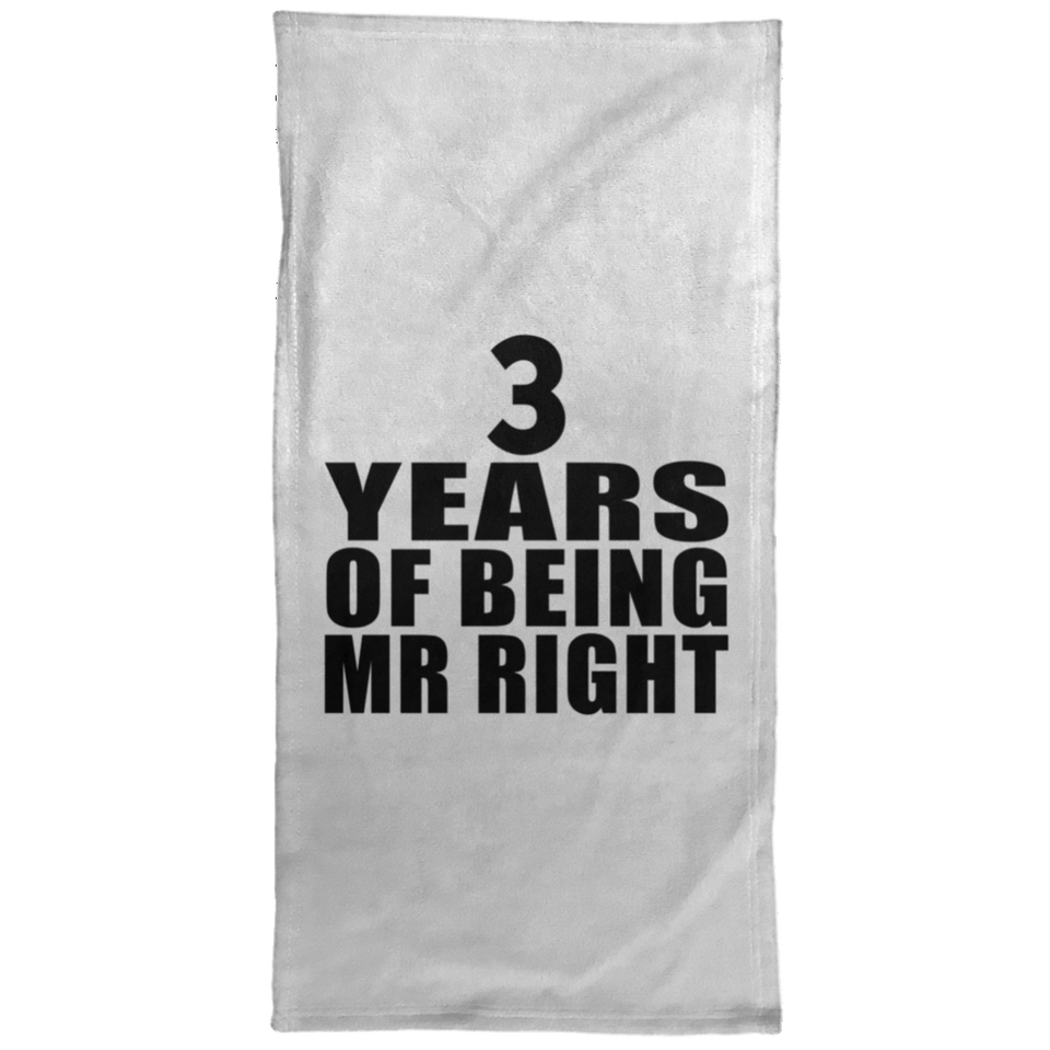 3rd Anniversary 3 Years Of Being Mr Right - Hand Towel