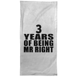 3rd Anniversary 3 Years Of Being Mr Right - Hand Towel