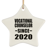 Vocational Counselor Since 2020 - Star Ornament