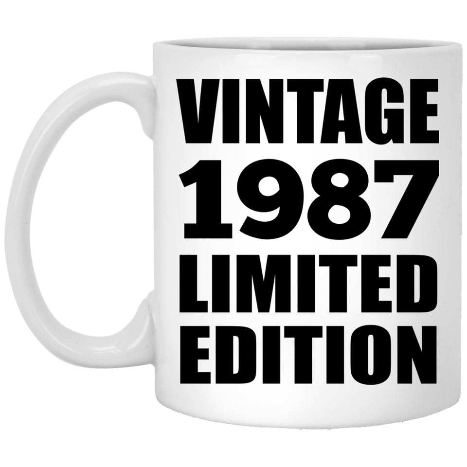 37th Birthday Vintage 1987 Limited Edition - 11oz Coffee Mug