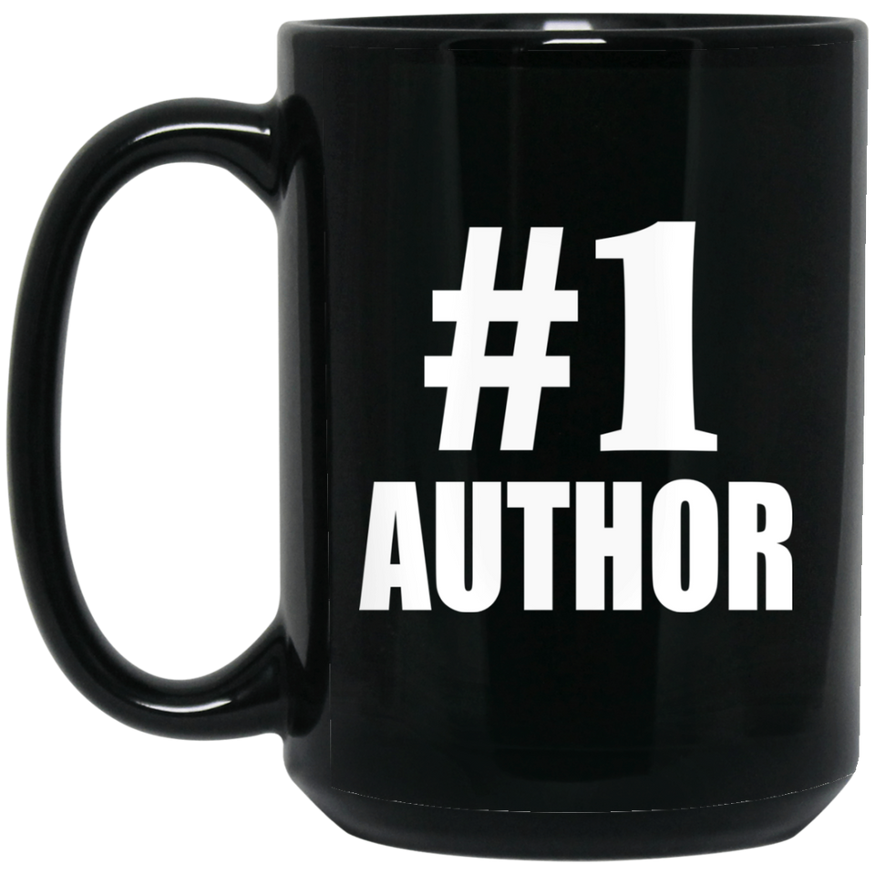 Number One #1 Author - 15 Oz Coffee Mug Black
