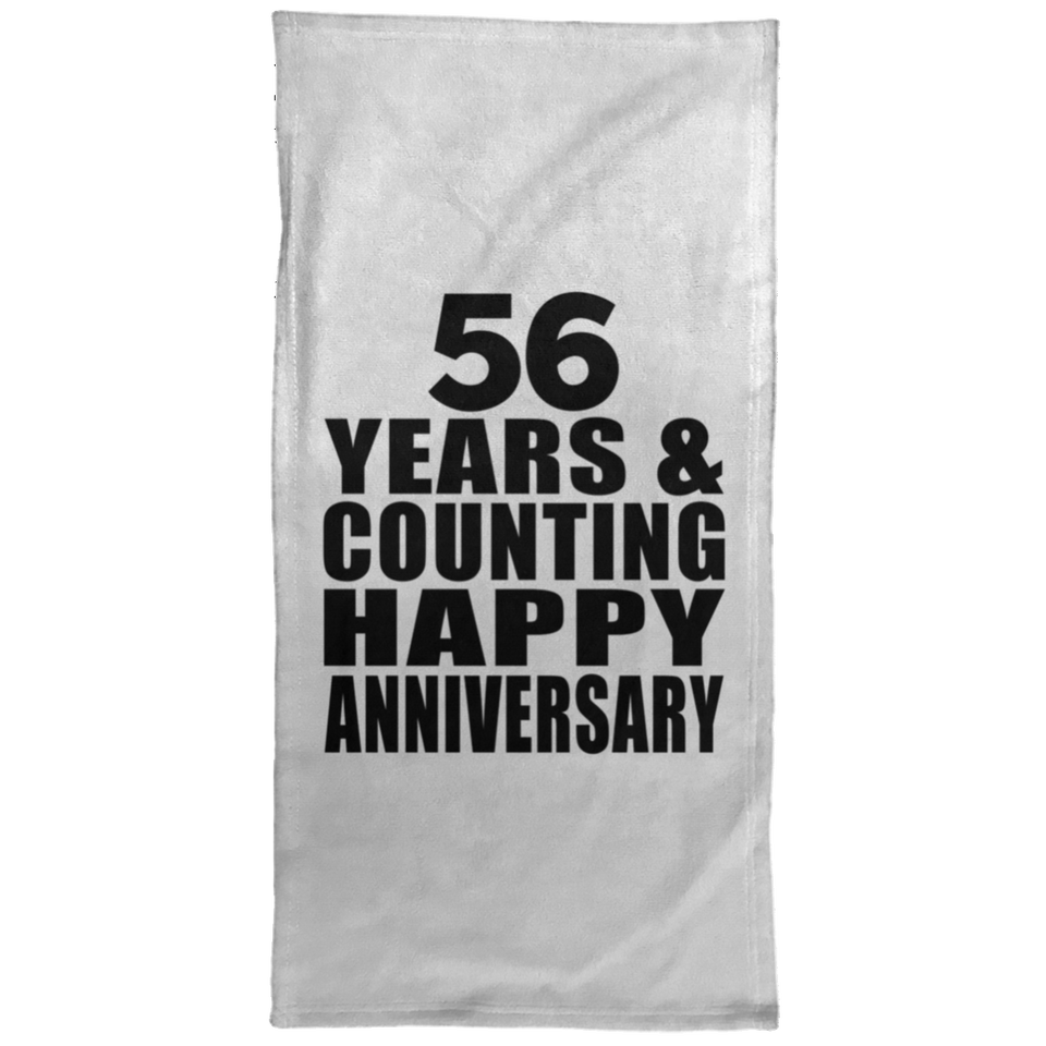 Happy 56th Anniversary 56 Years & Counting - Hand Towel