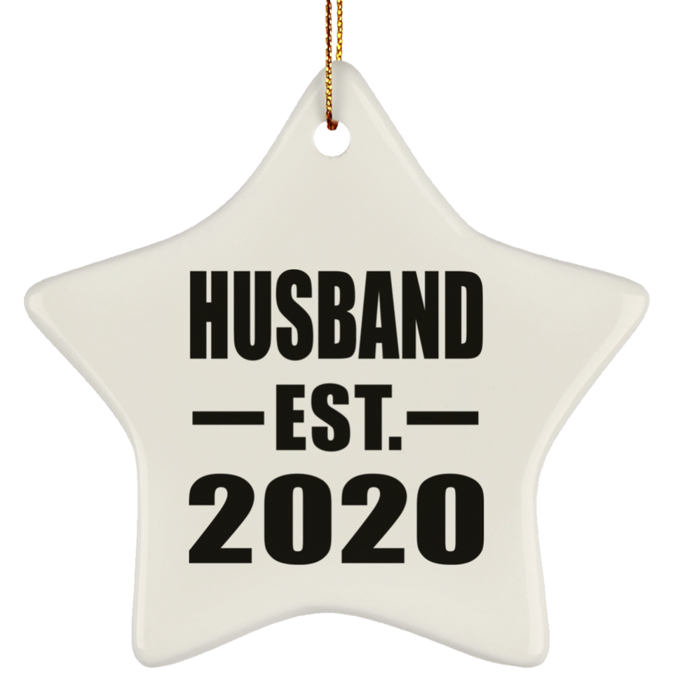 Husband Established EST. 2020 - Star Ornament