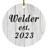 Welder Established Est. 2023 - Circle Ornament F