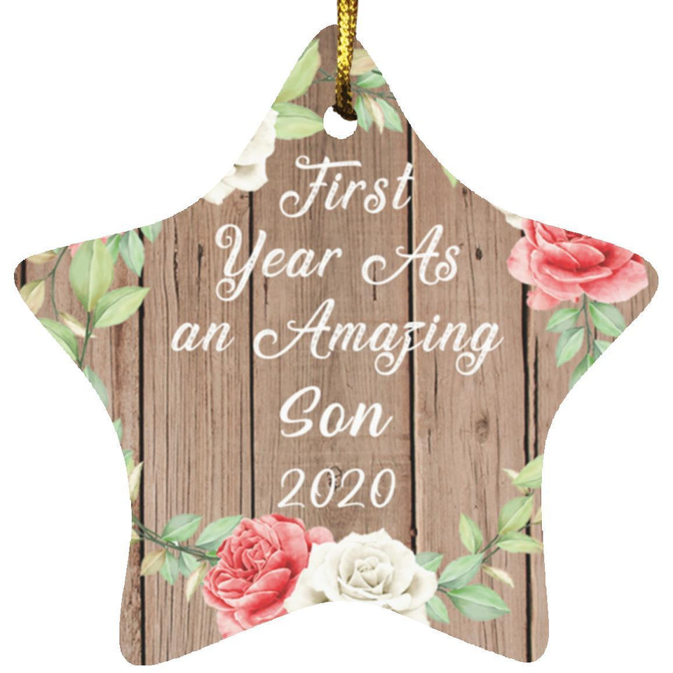 First Year As An Amazing Son 2020 - Star Ornament B