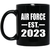 Air Force Established EST. 2023 - 11oz Coffee Mug Black