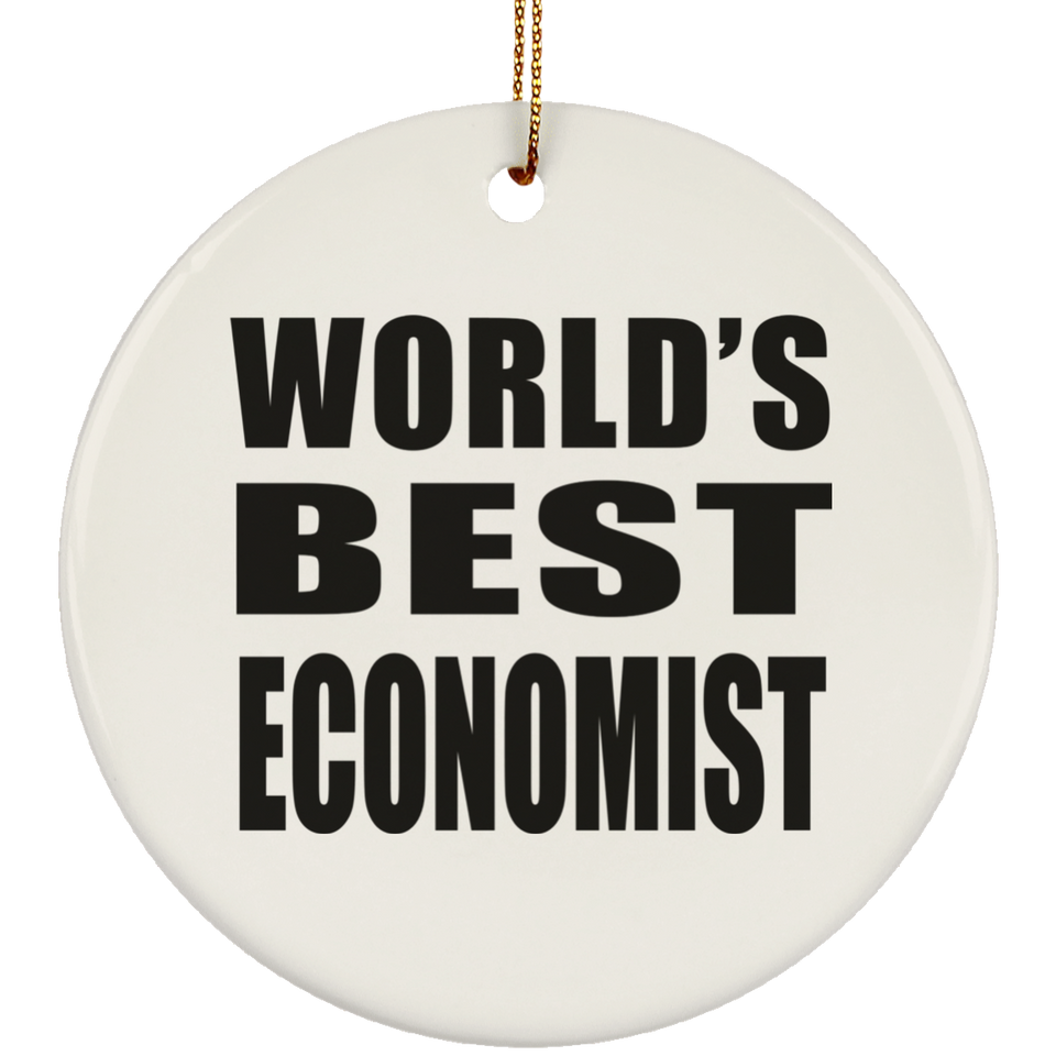 World's Best Economist - Circle Ornament