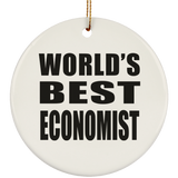 World's Best Economist - Circle Ornament