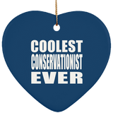 Coolest Conservationist Ever - Heart Ornament