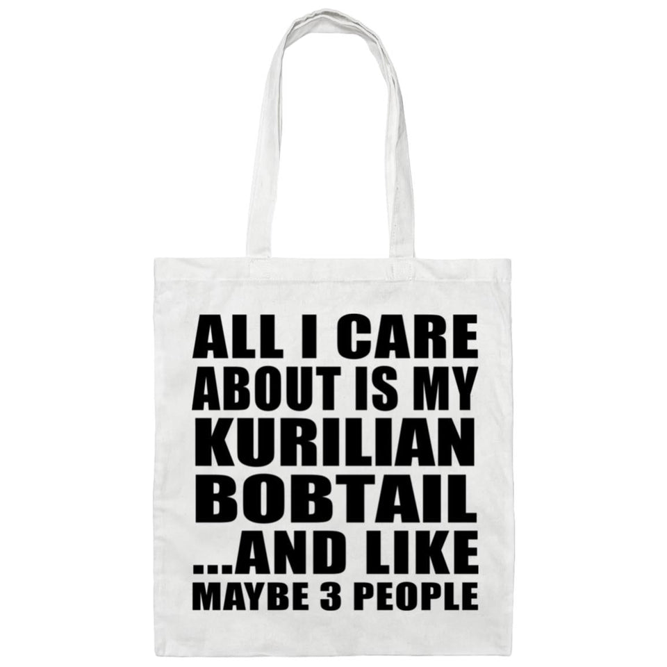 All I Care About Is My Kurilian Bobtail - Tote Bag White