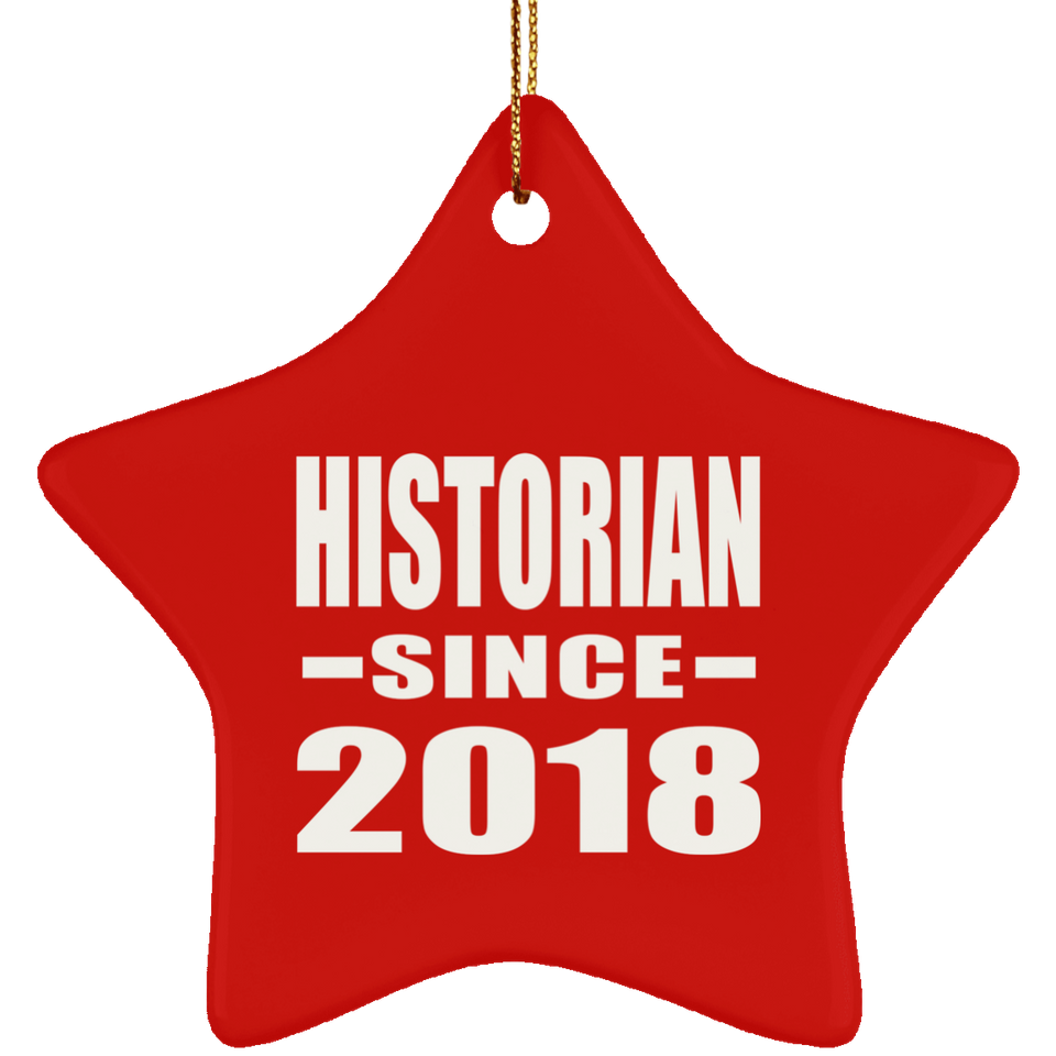 Historian Since 2018 - Star Ornament