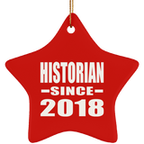 Historian Since 2018 - Star Ornament
