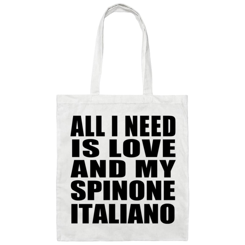 All I Need Is Love And My Spinone Italiano - Tote Bag White