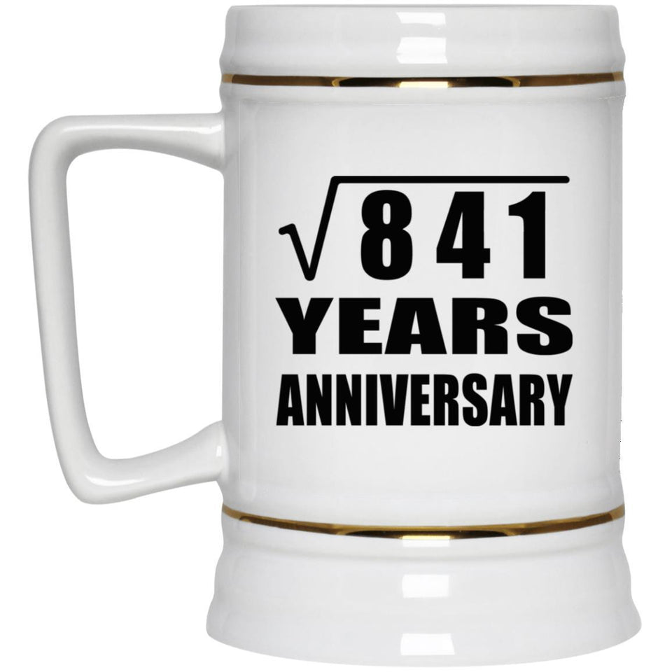 29th Anniversary Square Root of 841 Years Anniversary - Beer Stein