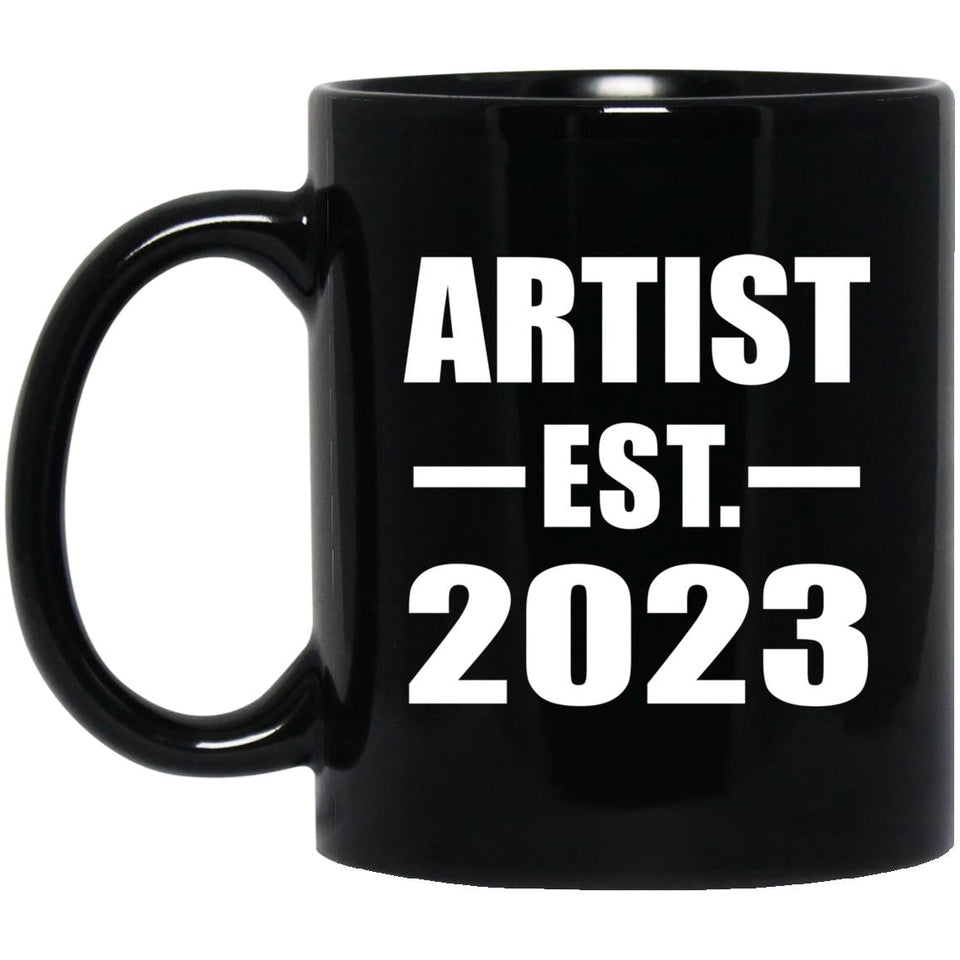 Artist Established EST. 2023 - 11oz Coffee Mug Black