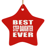 Best Step Daughter Ever - Star Ornament