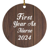 First Year As Nurse 2024 - Circle Ornament D