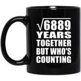 83rd Anniversary Square Root of 6889 Years Who's Counting - 11oz Coffee Mug Black