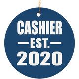 Cashier Established EST. 2020 - Circle Ornament